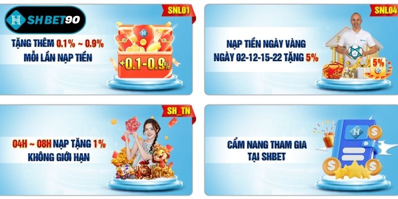 Nạp vốn mỗi ngày, tham gia cá cược và nhận khuyến mãi SHBET không giới hạn 